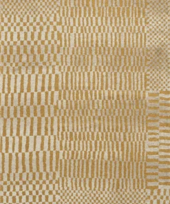 DYWAN Berber Erg prostokątny, szaro-żółta kolorystyka, geometryczny wzór, nowoczesny styl