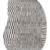 DYWAN Berber Peanut Caidal nieregularny kształt, szaro-czarna kolorystyka, geometryczny wzór, nowoczesny styl