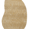 DYWAN Berber Peanut Erg nieregularny kształt, szaro-żółta kolorystyka, geometryczny wzór, nowoczesny styl