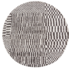 DYWAN Berber Round Caidal okrągły, szaro-czarna kolorystyka, geometryczny wzór, nowoczesny styl