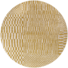 DYWAN Berber Round Erg okrągły, szaro-żóła kolorystyka, geometryczny wzór, nowoczesny styl