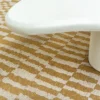 DYWAN Berber Round Erg okrągły, szaro-żóła kolorystyka, geometryczny wzór, nowoczesny styl, premium