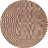 DYWAN Berber Round Ksar okrągły, szaro-brązowa kolorystyka, geometryczny wzór, nowoczesny styl