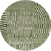 DYWAN Berber Round Oasis okrągły, szaro-zielona kolorystyka, geometryczny wzór, nowoczesny styl