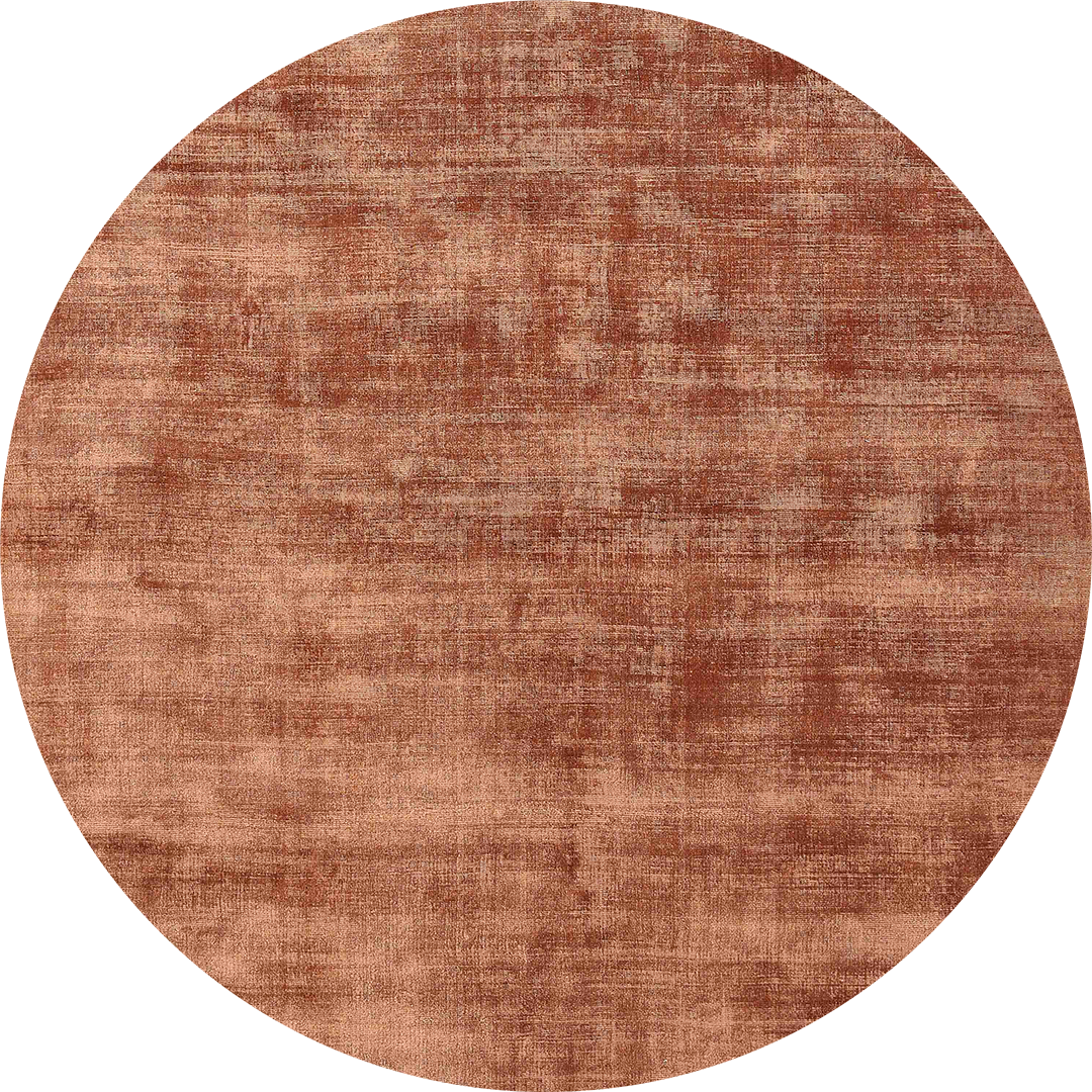 DYWAN Desert Round Rust okrągły, inspirowany lekką strukturą piasku, brązowa kolorystyka, nowoczesny styl