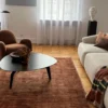 DYWAN Desert Rust prostokątny, inspirowany lekką strukturą piasku, brązowa kolorystyka, nowoczesny styl, ekskluzywny
