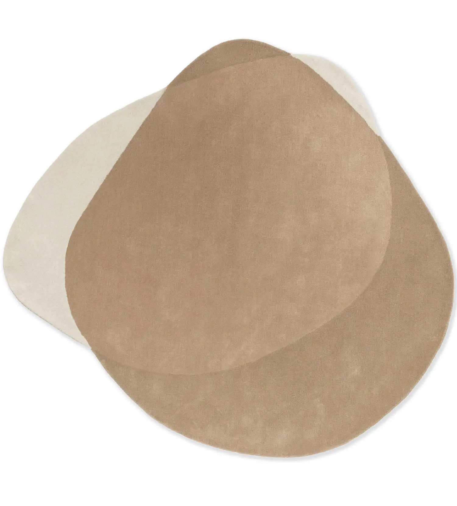DYWAN Element Arp Natural o nieregularnym kształcie, beżowa kolorystyka, designerski styl DYWAN Element Arp Natural o nieregularnym kształcie, beżowa kolorystyka, designerski styl