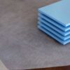 DYWAN Element Chad Brown-Blue o nieregularnym kształcie, brązowo-niebieski, designerski styl, ekskluzywny
