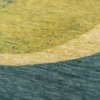 DYWAN Marble Larch prostokątny, tkany na płasko, przyjazny alergikom oraz zwierzętom, niebiesko-brązowa kolorystyka, wyjątkowy