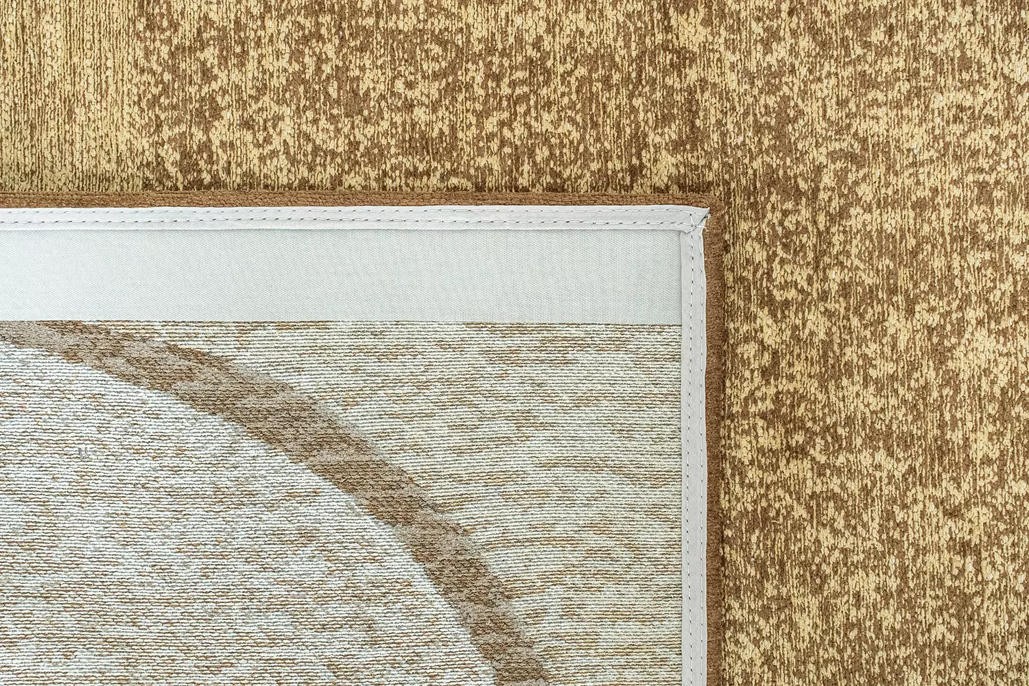 DYWAN Marble Oak prostokątny, tkany na płasko, przyjazny alergikom oraz zwierzętom, beżowo-brązowa kolorystyka, do salonu