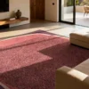 DYWAN Marble Rosewood prostokątny, tkany na płasko, przyjazny alergikom oraz zwierzętom, różowa kolorystyka, piękny