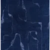DYWAN Shapes Canyon Blue prostokątny z abstrakcyjnym wzorem, niebieska kolorystyka, designerski styl