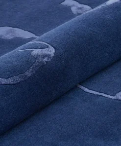 DYWAN Shapes Canyon Blue prostokątny z abstrakcyjnym wzorem, niebieska kolorystyka, designerski styl, piękny