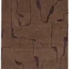 DYWAN Shapes Canyon Brown prostokątny z abstrakcyjnym wzorem, brązowa kolorystyka, designerski styl
