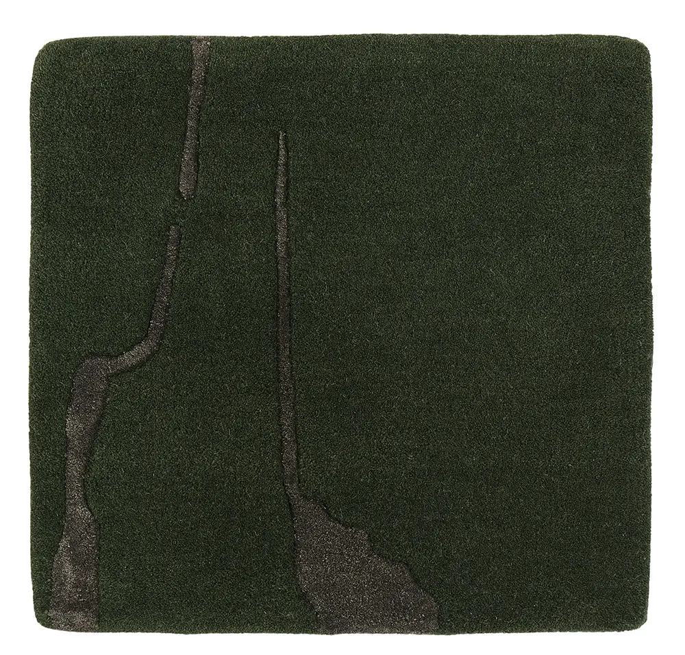 DYWAN Shapes Canyon Green prostokątny z abstrakcyjnym wzorem, zielona kolorystyka, designerski styl, ekskluzywny DYWAN Shapes Canyon Green prostokątny z abstrakcyjnym wzorem, zielona kolorystyka, designerski styl, ekskluzywny