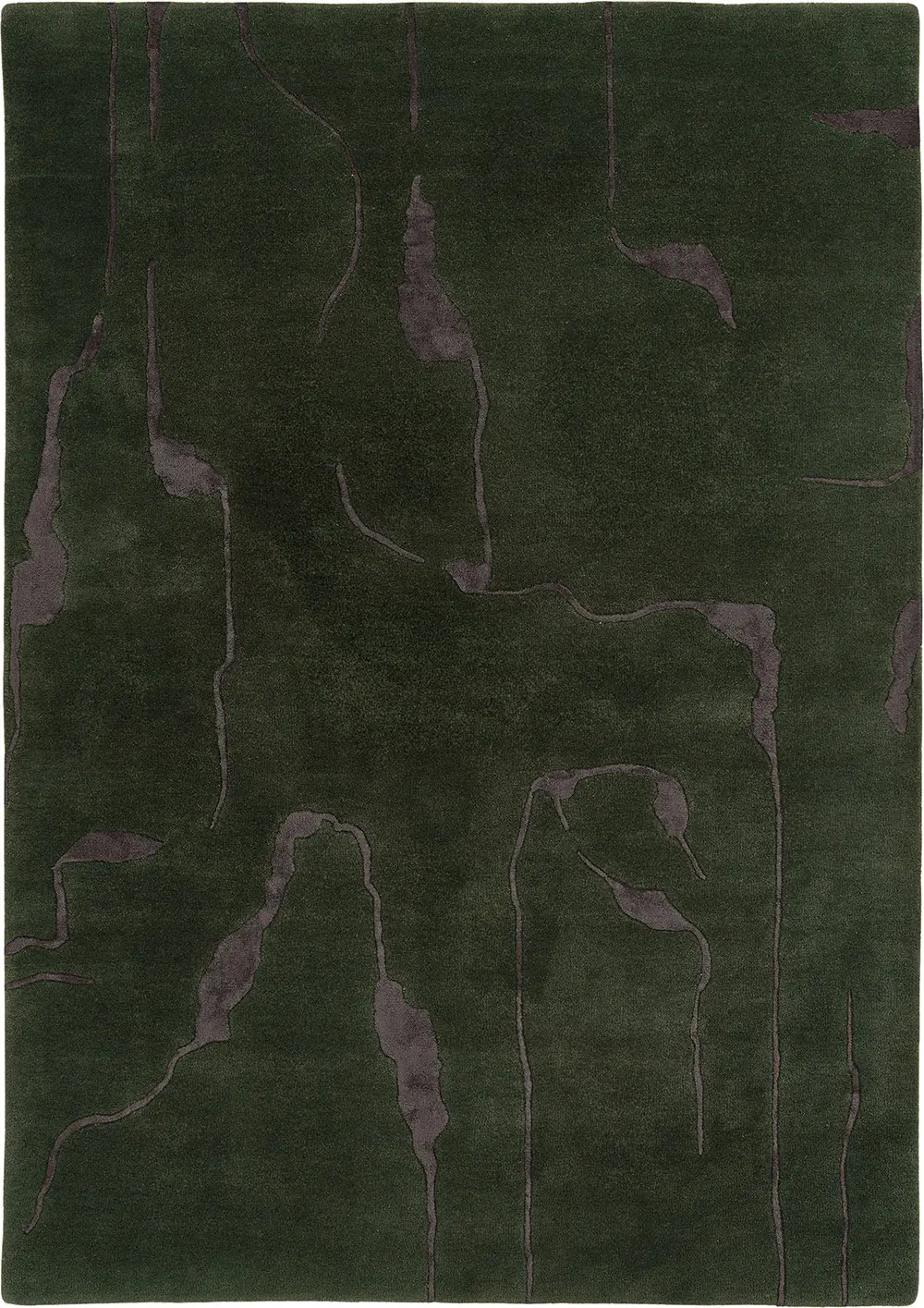 DYWAN Shapes Canyon Green prostokątny z abstrakcyjnym wzorem, zielona kolorystyka, designerski styl DYWAN Shapes Canyon Green prostokątny z abstrakcyjnym wzorem, zielona kolorystyka, designerski styl