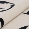 DYWAN Shapes Canyon White prostokątny, biały z abstrakcyjnym czarnym wzorem, designerski styl, ekskluzywny