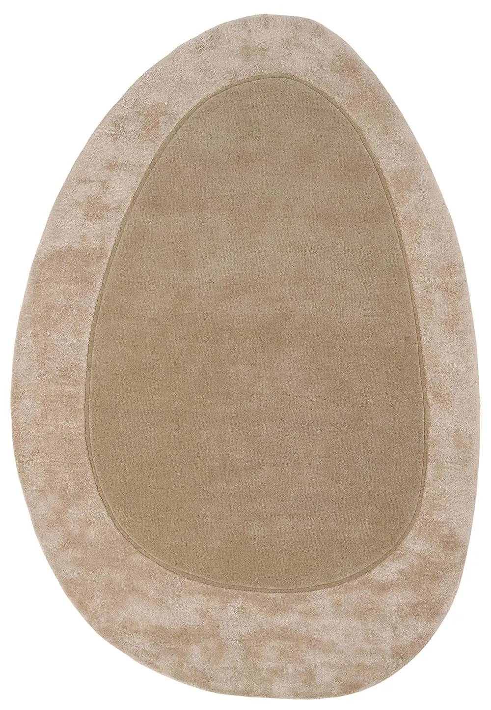 DYWAN Shapes Lake Beige o nieregularnym kształcie przypominającym jezioro i beżowej kolorystyce, designerski styl DYWAN Shapes Lake Beige o nieregularnym kształcie przypominającym jezioro i beżowej kolorystyce, designerski styl