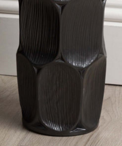 WAZON DEKORACYJNY Pearl Grey o grafitowym wykończeniu, nieregularna powierzchnia, nowoczesny styl, premium