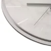 ZEGAR ŚCIENNY okrągły, srebrna obręcz, tarcz imitująca marmur, nowoczesny styl, premium