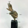 FIGURKA DEKORACYJNA Athlet z włókna szklanego, czarna, przedstawiająca wysportowaną postać, nowoczesny styl, wymiary-2 FIGURKA DEKORACYJNA Athlet z włókna szklanego, czarna, przedstawiająca wysportowaną postać, nowoczesny styl, wymiary-2