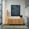 WAZON Picco z brązwego szkła z efektem ombre oraz wzorem z nieregularną fakturą, nowoczesny styl, mały, piękny
