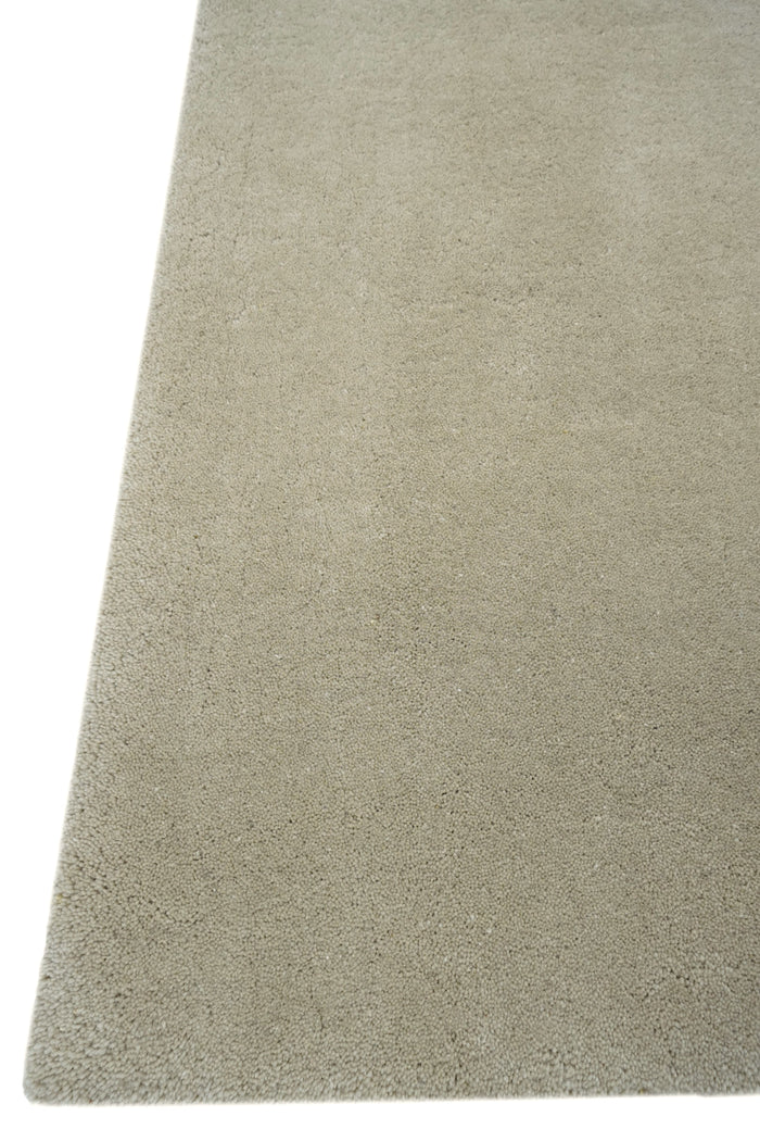 DYWAN NOBILE BEIGE wełniany, jednobarwny, jasnobeżowy, ręcznie wykonany, gruby 2 cm, premium