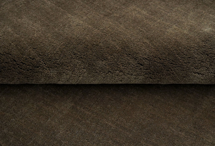 DYWAN NOBILE BROWN wełniany, jednobarwny, brązowy, ręcznie wykonany, gruby 2 cm, wyjątkowy DYWAN NOBILE BROWN wełniany, jednobarwny, brązowy, ręcznie wykonany, gruby 2 cm, wyjątkowy