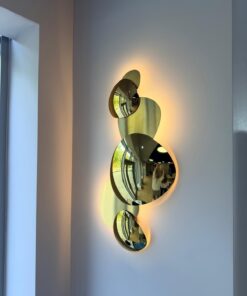 KINKIET Jack-stone złoty, oprawa ze stali nierdzewnej, zintegrowane źródło światła LED 13W 3000K, nowoczesny styl